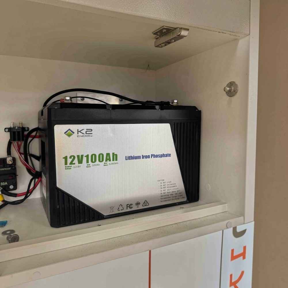 K2 12V 100amp LiFePO4 Caravan Lithium Battery 12V