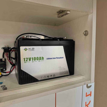 K2 12V 100amp LiFePO4 Caravan Lithium Battery 12V