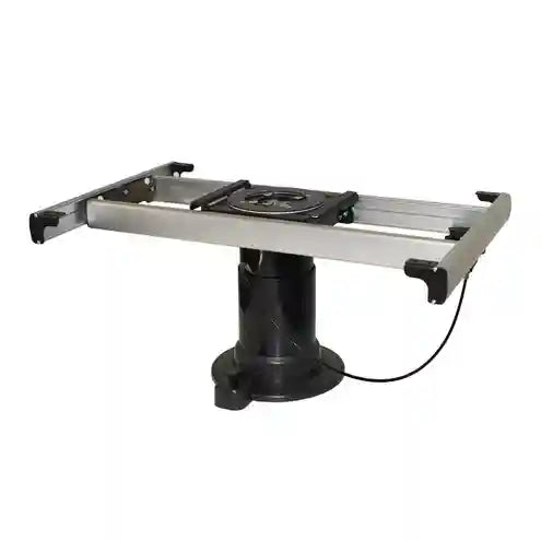 Nuova Mapa Black Adjustable Height Table Leg with turn table and slide