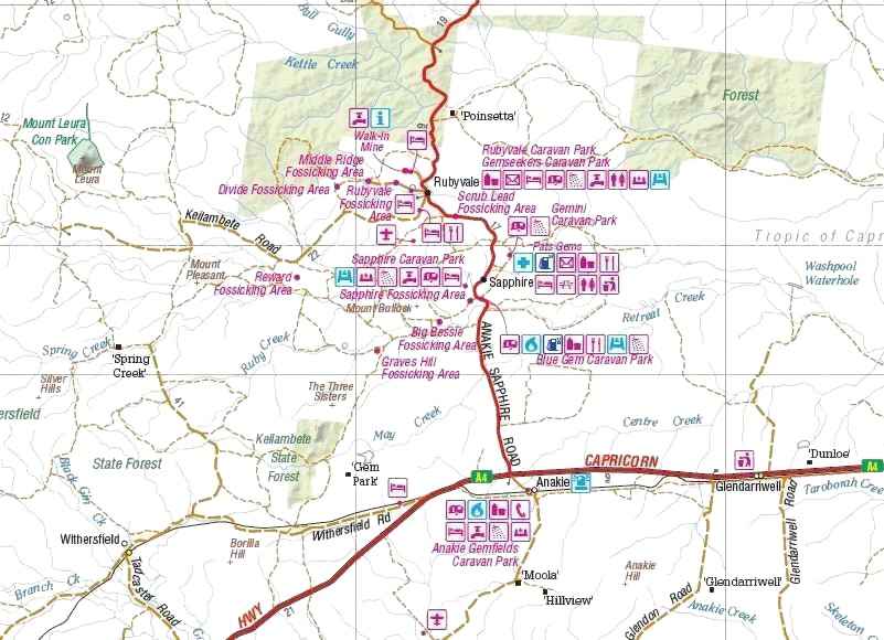 Hema Central Queensland Map