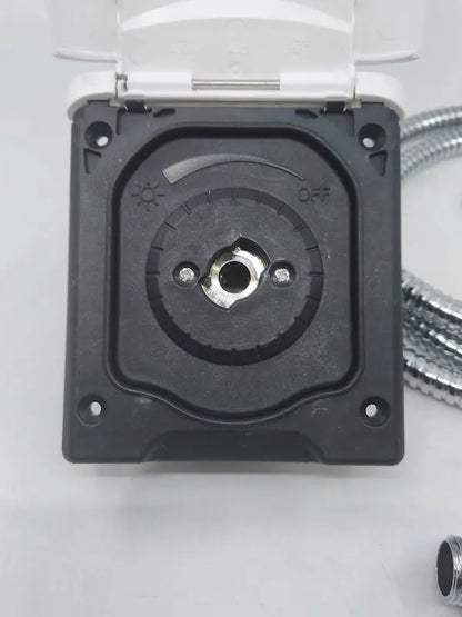 Black Plug in External Shower Point