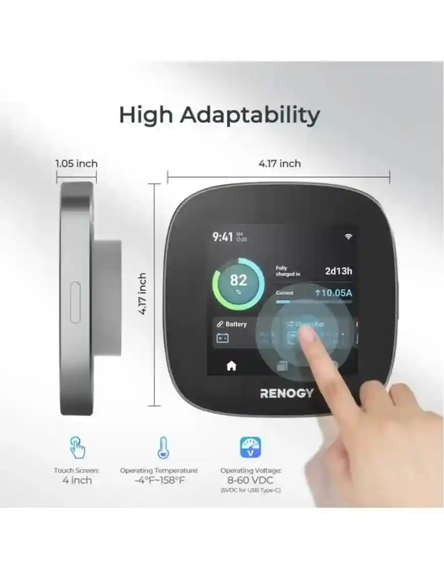 Renogy One Core AU Model 500-11042 RSHGWSN-W02W-G3-AU Touchscreen Monitoring Hub