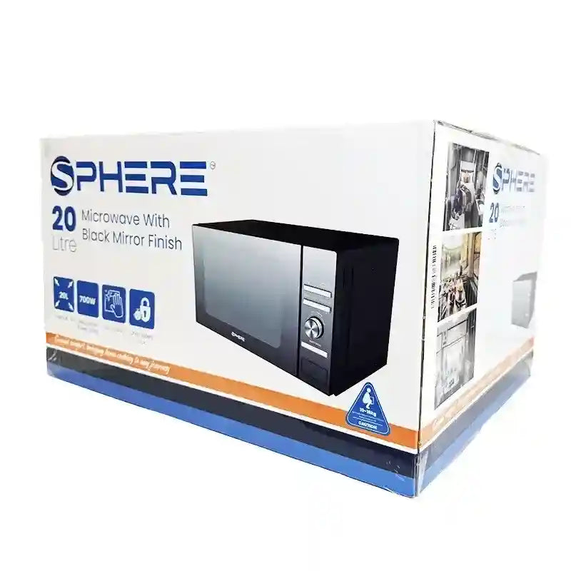 SPHERE Compact 20L Microwave | 700W - 262x452x330mm. SM20TTAC2024