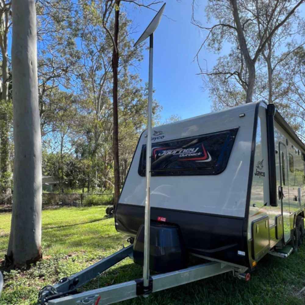 BBQARM Telescopic Starlink RV Pole Black