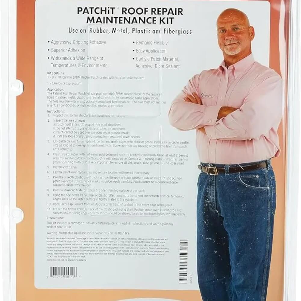 600-05100 Dicor Roof Repair Kit for Motohomes with Rubber Membrane Patch It
