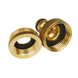 Flat Out Tap Adaptor 3/4 and 1 to Snap-On Brass