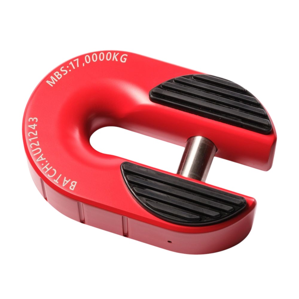 Saber 7075 Alloy Winch Shackle Cerakote Red winch shackle for soft shackles