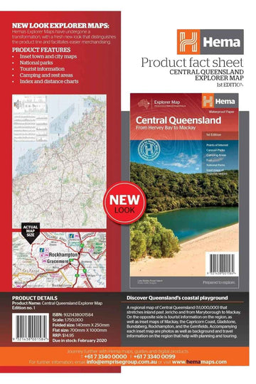 Hema Central Queensland Map