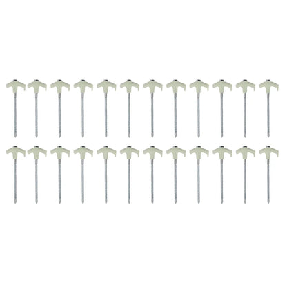 Oztrail 25 Piece Screw-In Tent Peg Set Glow in the dark