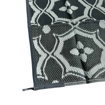 Caravan Camping Mat and Pegs Classic Grey White 1.8m x 2.74m - with Free PEG Set