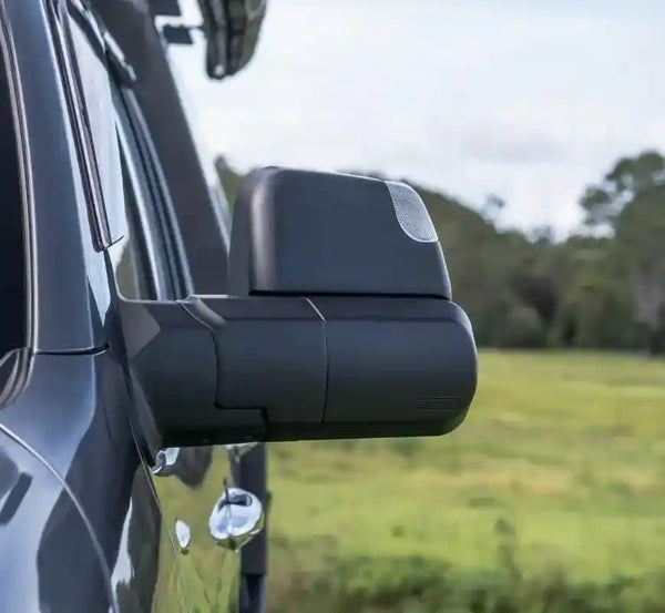 MSA Mirror Power Fold suits D-Max MU-X Black Electric Indicators Blind Spot Monitoring Powerfold - Everything Caravans