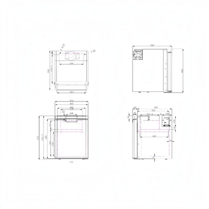 Upright Series  NEW myCOOLMAN Upright 80L Fridge Freezer