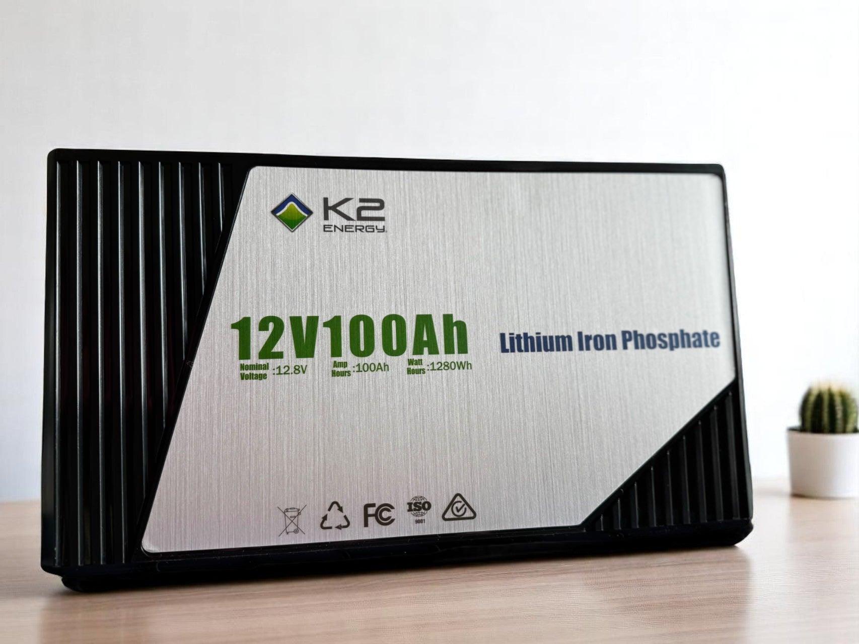 K2 12V 100amp LiFePO4 Lithium Battery – best value battery available - Everything Caravans