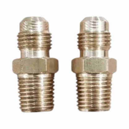 Brass Gas fitting 5-16 Flare Union for 1-4 Taper Thread x 2