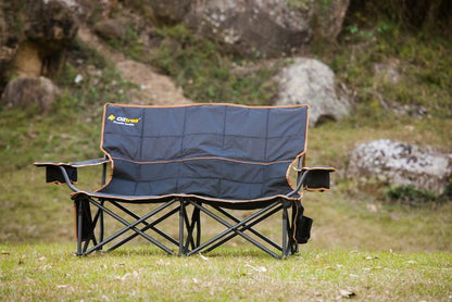 OZtrail Fireside Double Chair Black