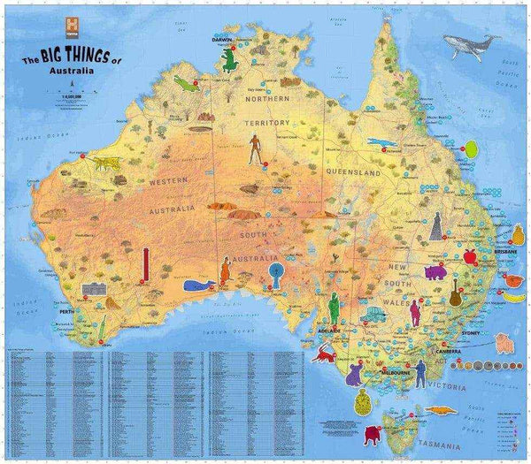 Hema Big things of Australia Map - Everything Caravans