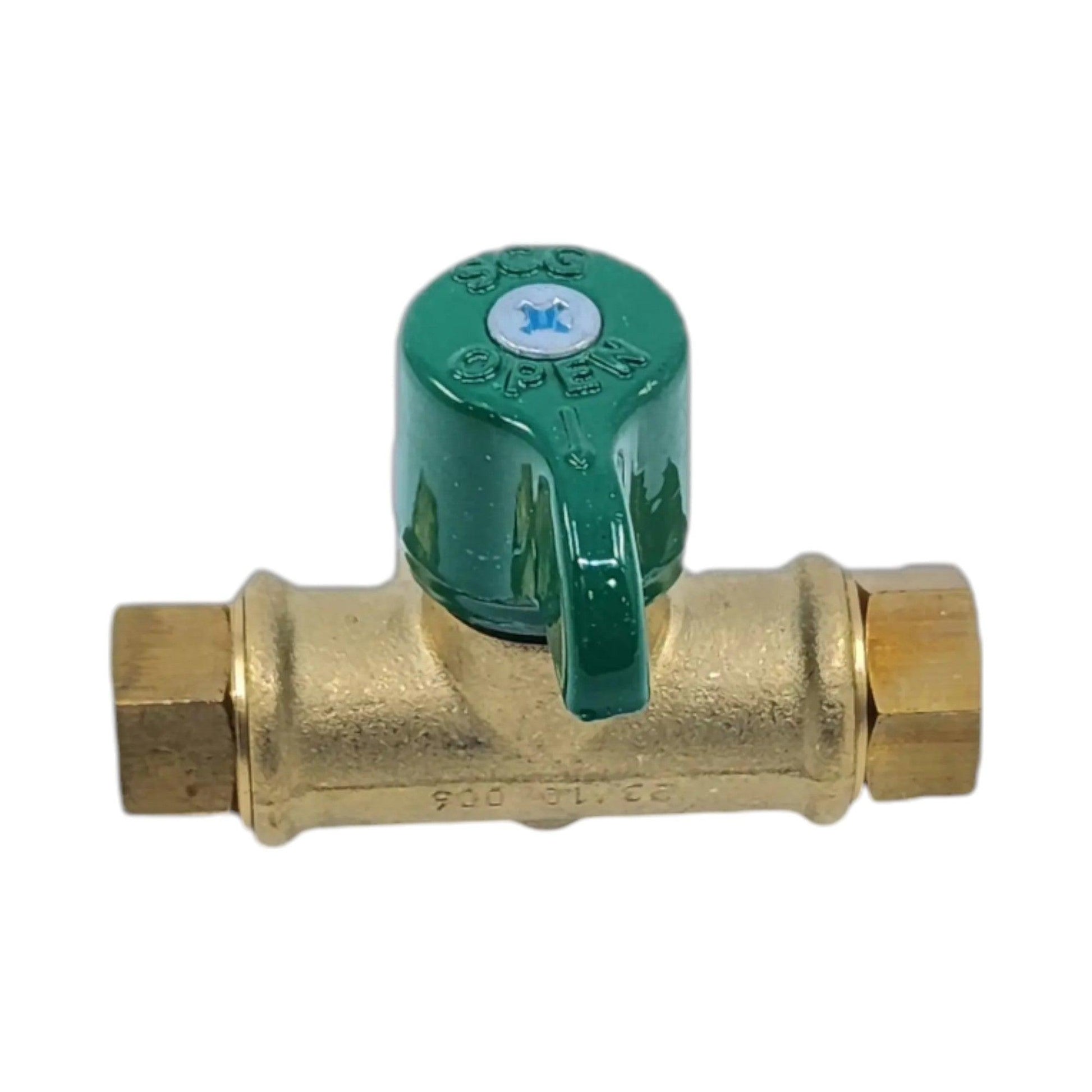 Brass Gas fitting Gas Bottle Changeover Valve 1-4 invert and 3-8 Male Thread 51-MCO-B - Everything Caravans