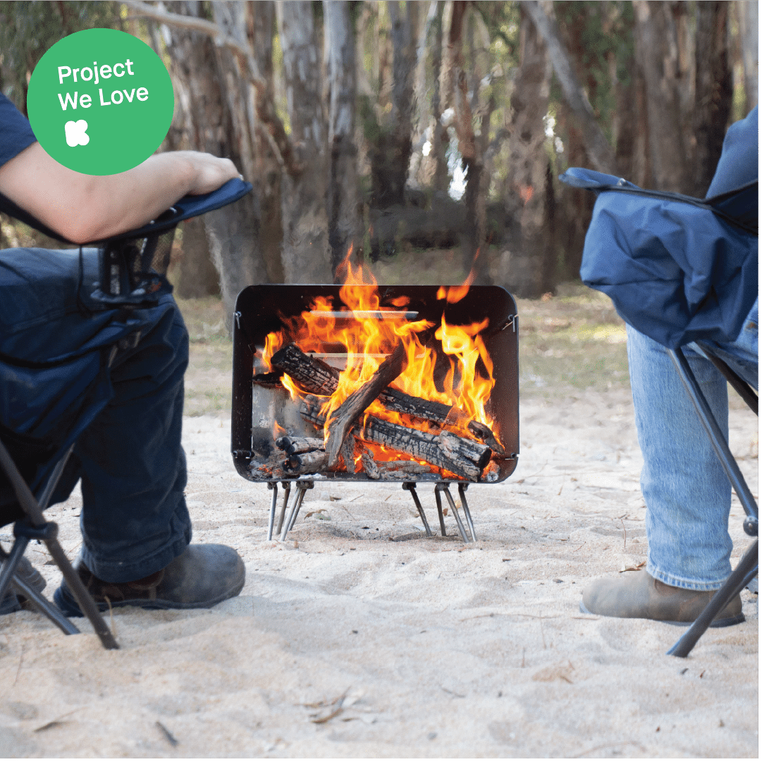 Bush Telly Camping Fire Pit and Cooktop Combo