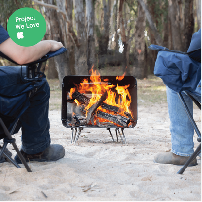 Bush Telly Camping Fire Pit and Cooktop Combo
