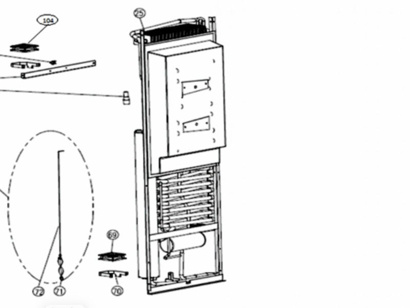 Dometic Cooling Unit for RUA6408 3 way fridge