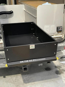 475mm wide Tunnel Boot Draw Slide with High Sides x 1000mm Long - Everything Caravans