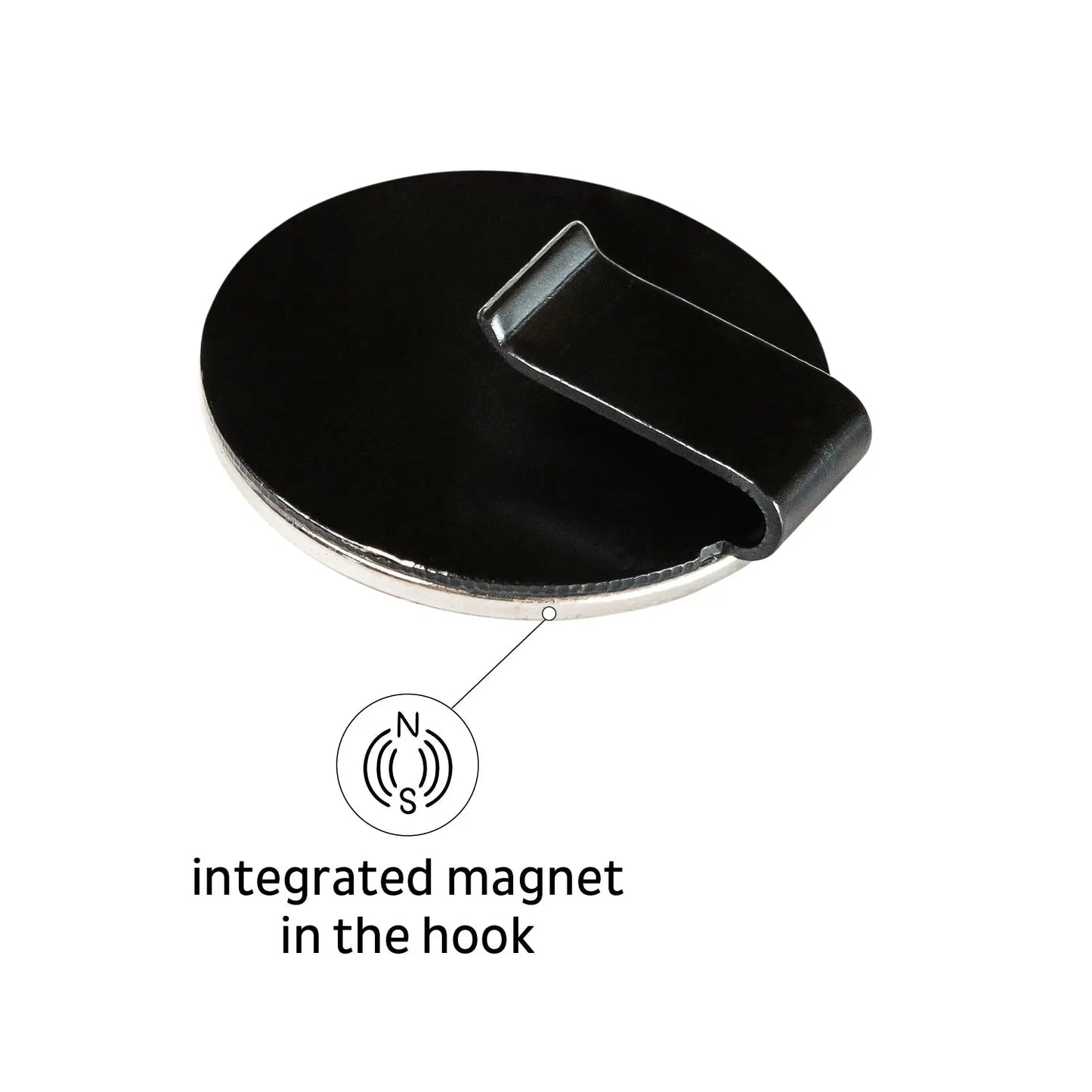 Magnetic Hook CLEVER BLACK incl. Pad BLACK By Silwy