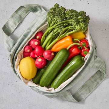Produce Pod - Reusable Veggie Bag for Fridge - Gum Leaf