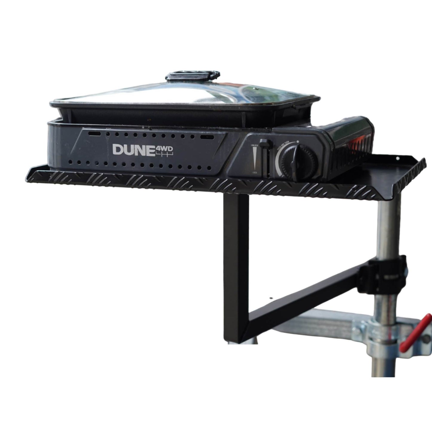 BBQArm Mate Arm Kit with Alloy Arm and Large Aluminum Tray