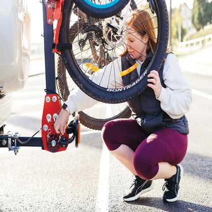 Gripsport Versa 1.4 Standard Hitch 4 Bike Vertical Rack for vehicles with spare tyre