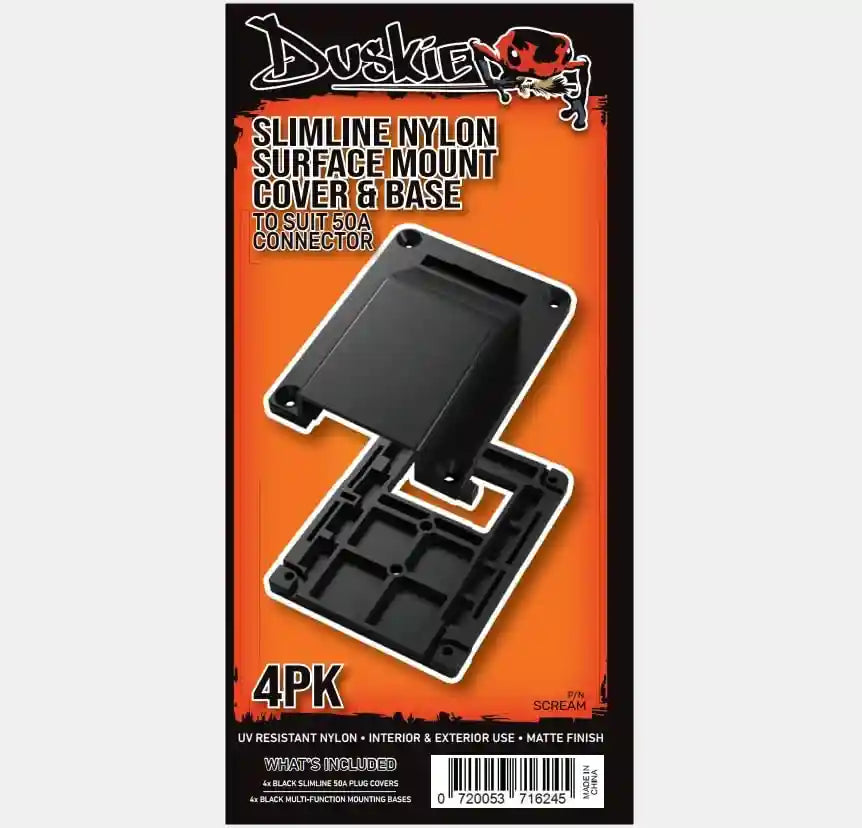 Duskie Red Nylon Cover and Base to Suit 50AMP Anderson Connectors - 4PK