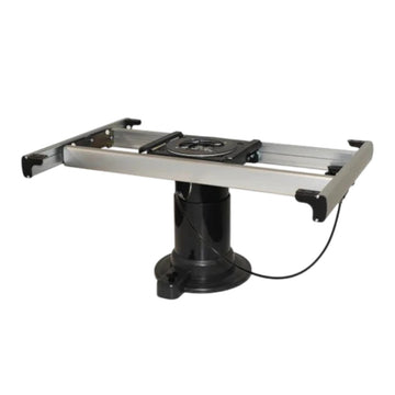 Nuova Mapa Black Adjustable Height Table Leg with turn table and slide