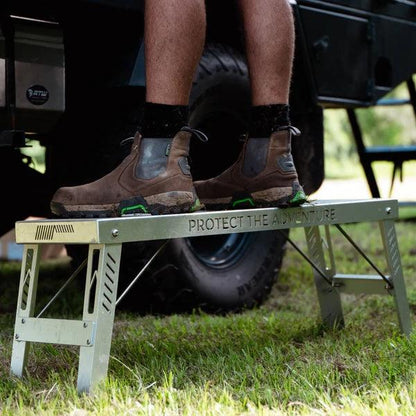 Stratus Outdoor Table and Bench Bundle - Everything Caravans