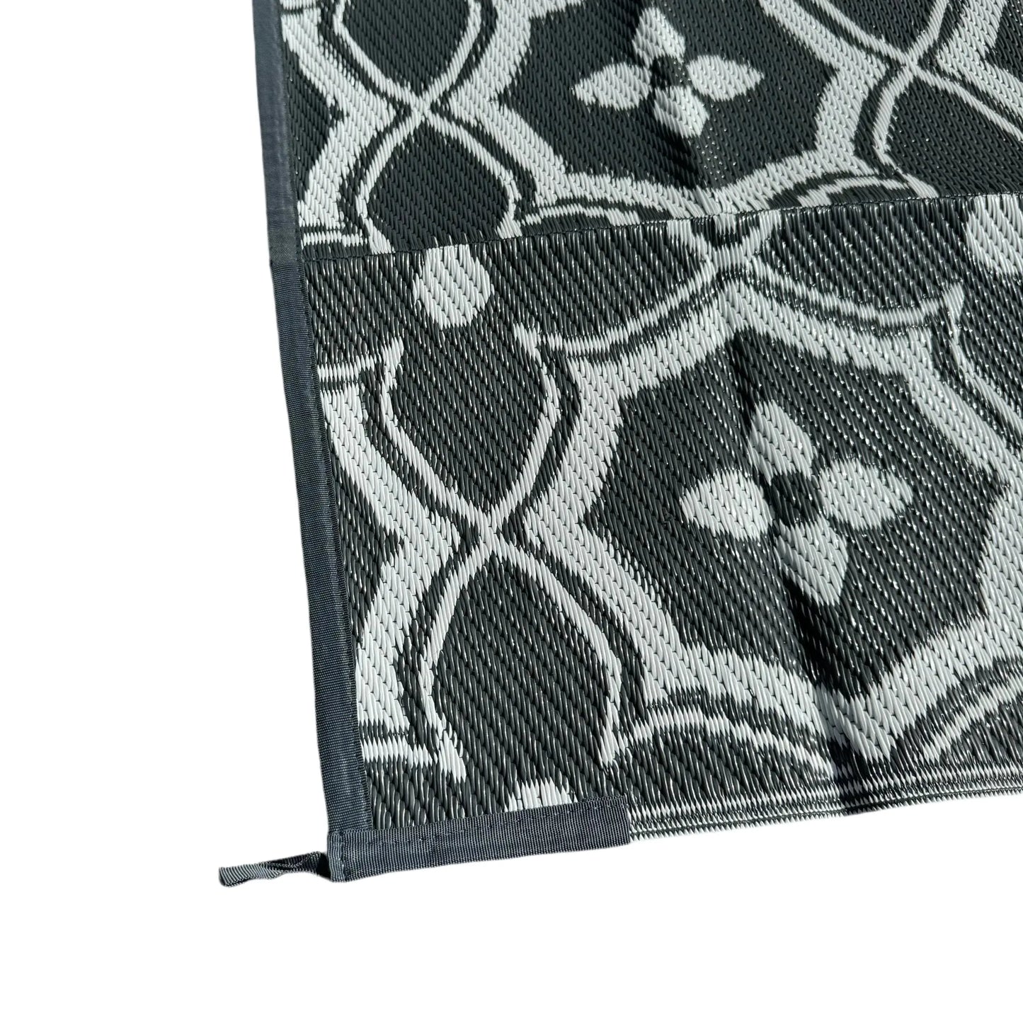 Caravan Camping Mat Classic Grey White 1.5m x 2.43m