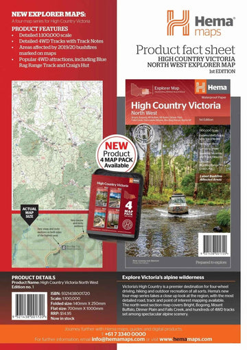Hema The Victorian High Country - North Western Map
