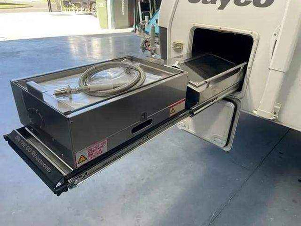 BBQ Slide Combo 320mm wide Murray Tunnel Boot Draw Slide - Everything Caravans