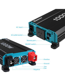 RENOGY CORE 500-11080 PUH 1000W Pure Sine Wave Inverter R-INVT-PUH1-101235-G5-AU
