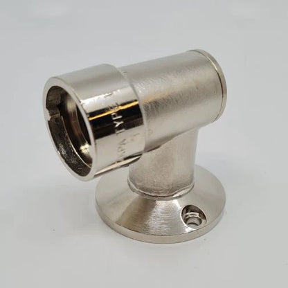 Chrome Bayonet Floor Socket 90 Degree