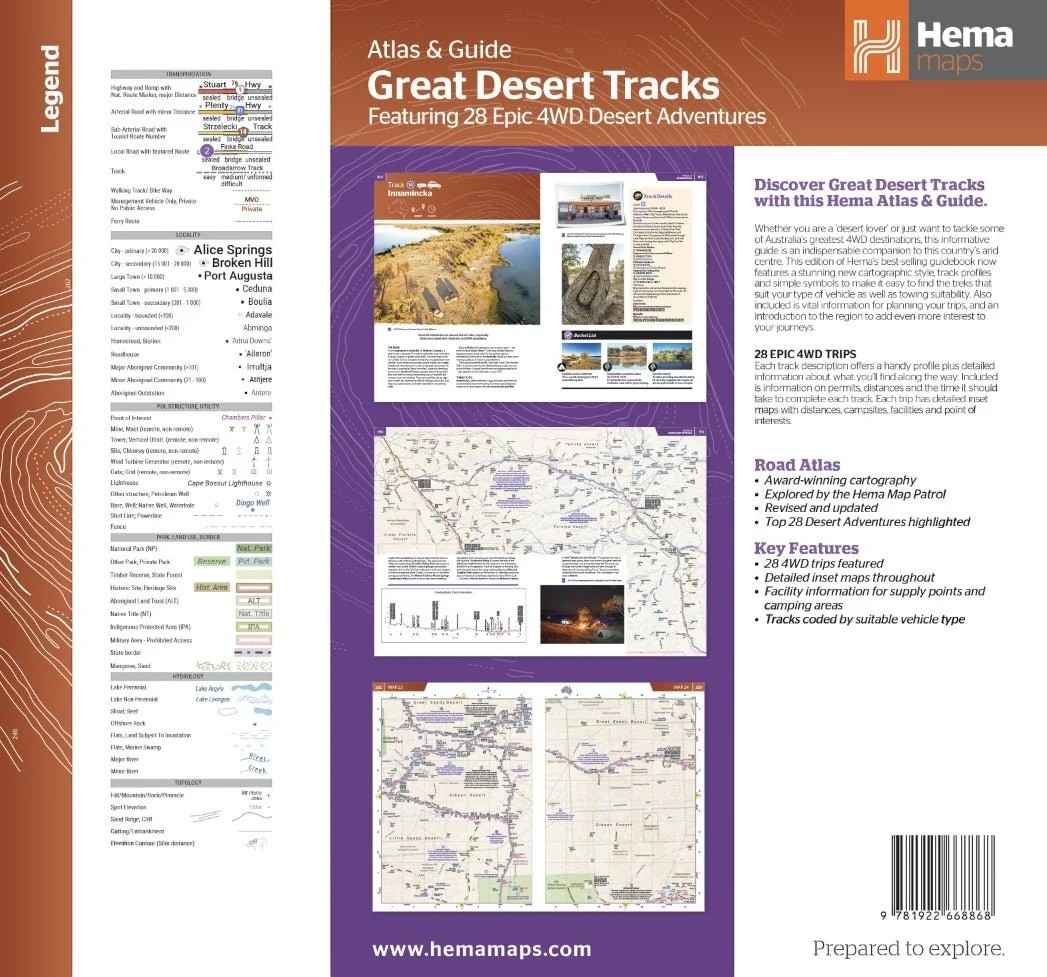 Hema Great Desert Tracks Atlas and Guide