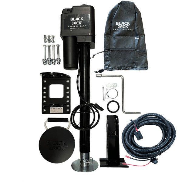 Black Jack Electric Trailer Jack – Master - with Wiring Harness