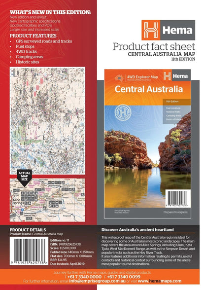 Hema Central Australia Map - Everything Caravans