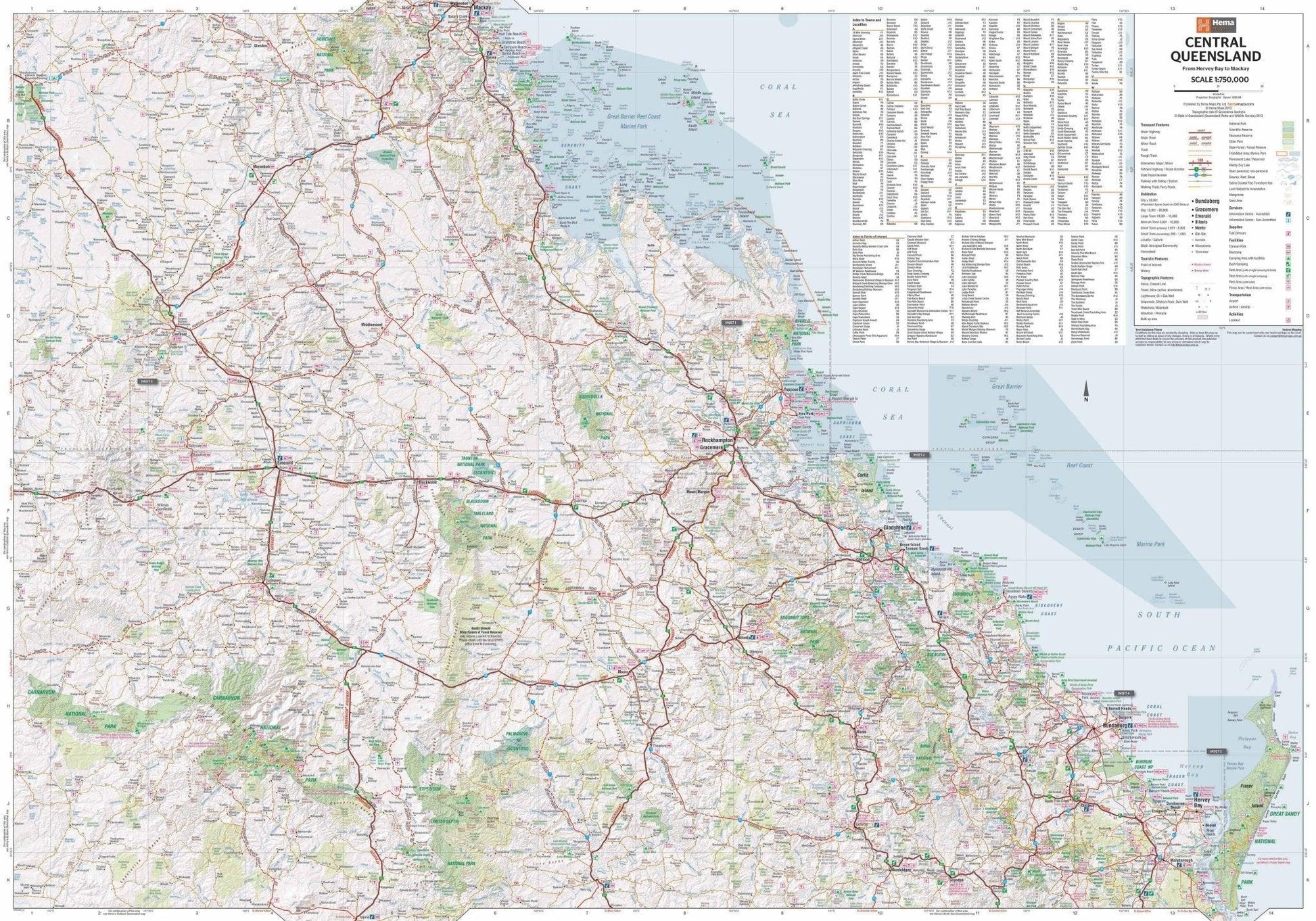 Hema Central Queensland Map - Everything Caravans