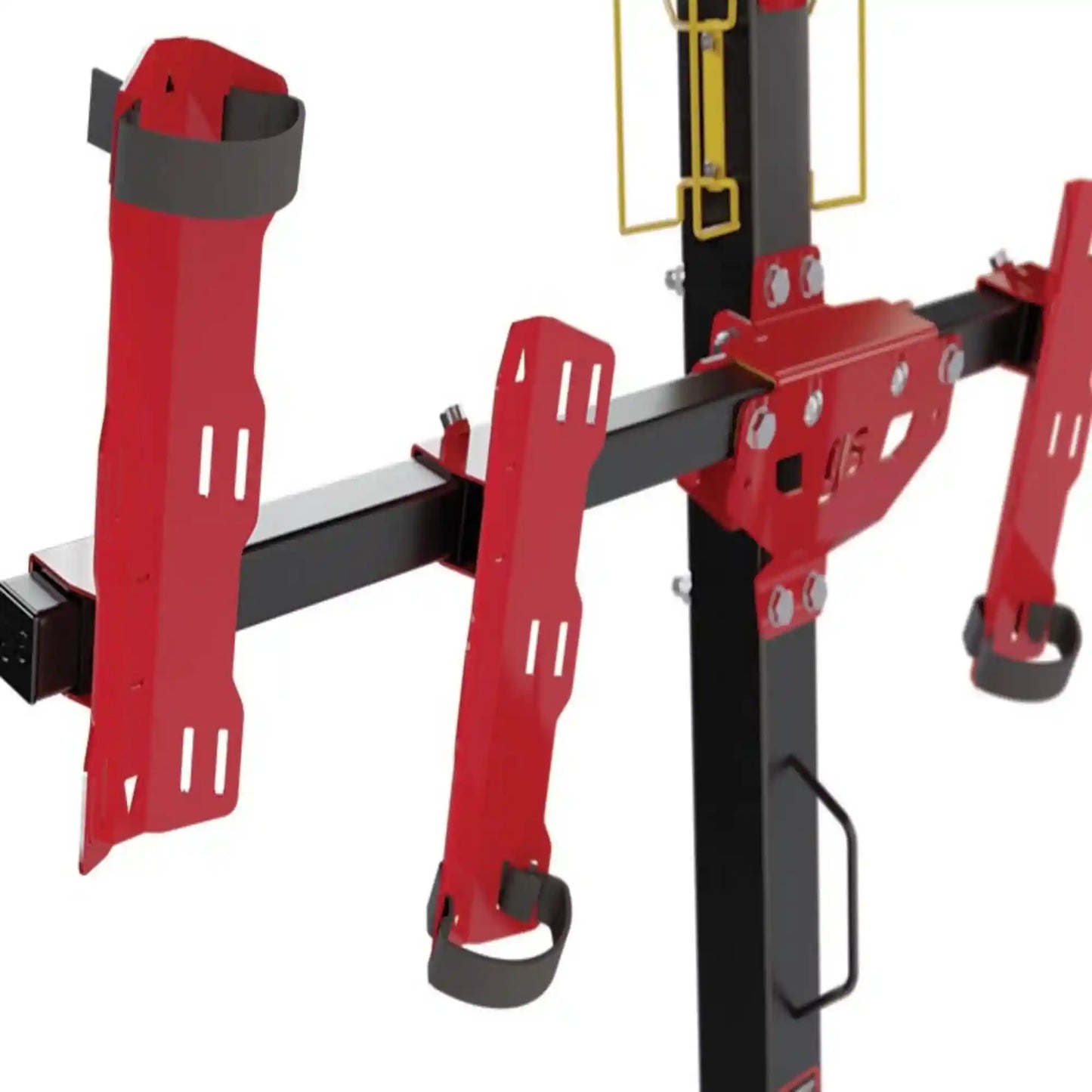 Gripsport Versa 1.4 Standard Hitch 4 Bike Vertical Rack for vehicles with spare tyre