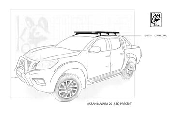 Nissan Navara K9 Roof Racks Expedition Quality (2015+) 1250Wx1200L - Summer Sale