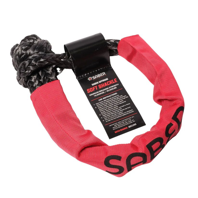 Saber Soft Shackle with Protective Sheath 18000kg - Everything Caravans