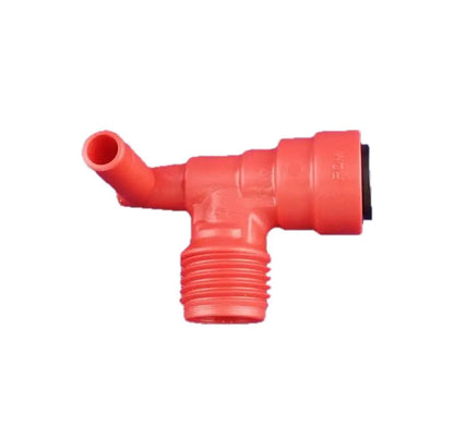 Truma Connector 34151-03 B14 Hot Water Service Hot Elbow JG 12mm Red