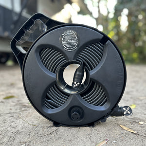 Flat Out Sullage Hose 25mm x 6m Compact Multi-Reel Matte Black