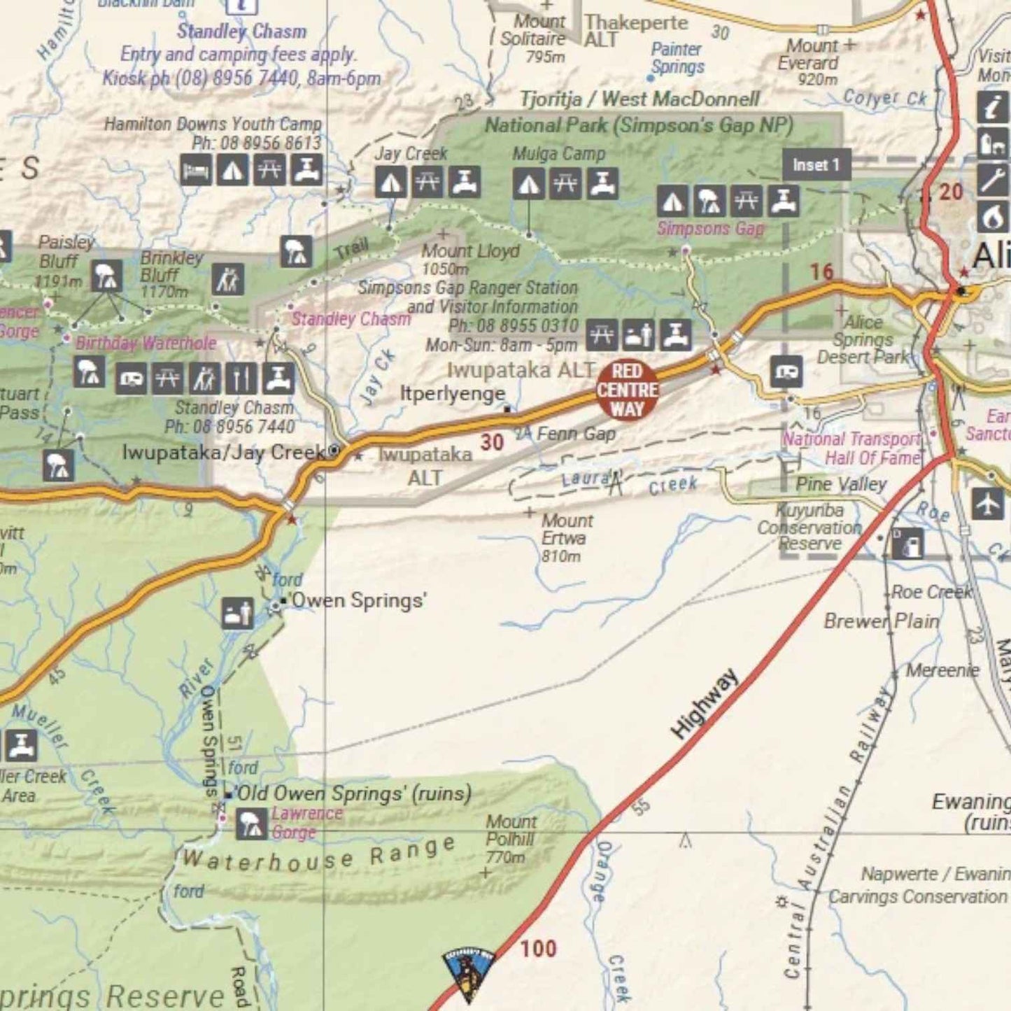 Hema The Red Centre Map