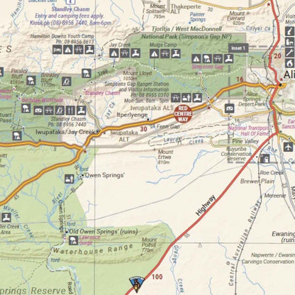 Hema The Red Centre Map