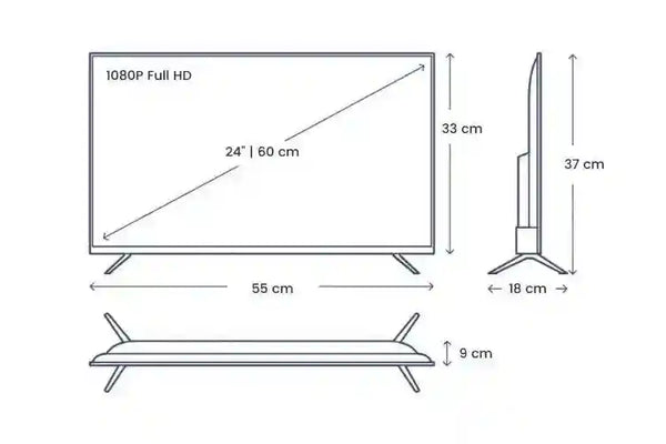 24inch 12volt TV Smart TV with Built in Soundbar and Chromecast - last one then no longer available - Everything Caravans
