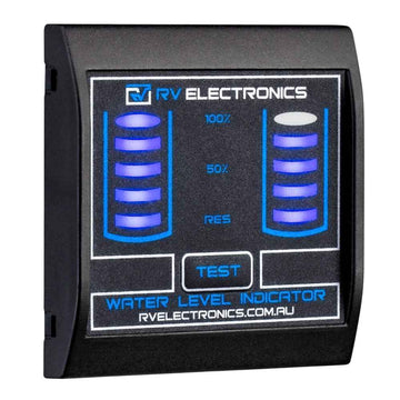 RV Electronics LED Black Double Tank Water Level Indicator